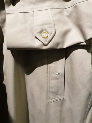 Lot 6202 - Burberrys Gentlemen's Navy wool Overcoat, with covered button fastening; Burberrys Tweed...