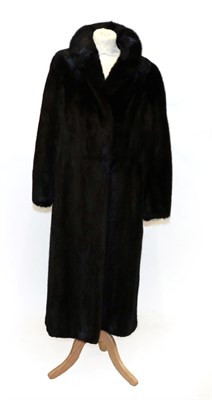 Lot 6223 - Sovereign Furs Long Dark Mink Coat side pockets