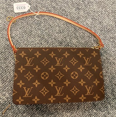 Lot 6333 - Small Louis Vuitton Monogram Evening Bag, with light tan leather strap, gold-tone hardware,...