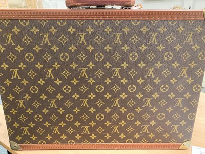 Lot 6343 - Louis Vuitton LV Monogrammed Canvas Suitcase, bearing a label inside numbered '905537' 'Avenue...