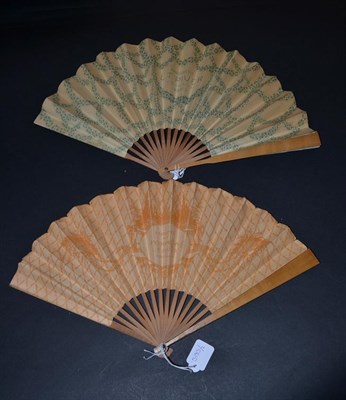 Lot 5185 - L.T.Piver: Two Printed Paper Advertising Fans for the scent Pompeia, (launched in 1907), the...
