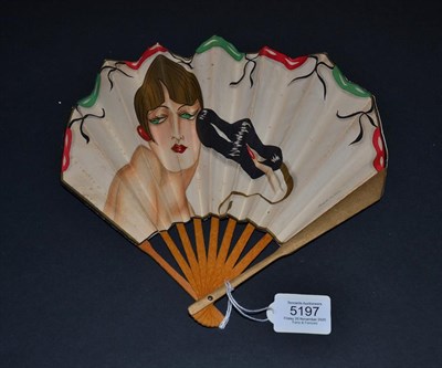 Lot 5197 - A Mid-1920's Vibrant Advertising Fan for The Carlton Restaurant London, in ballon form, printed...