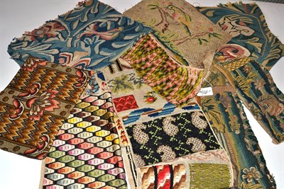 Lot 5309 - Hand-Worked Fabric Samples and Fragments in several forms, including early tapestry,...