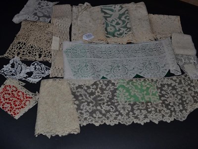 Lot 5353 - Antique Lace: A Selection of 18th and 18th Century European Bobbin, Needle Lace and Tape Lace, some