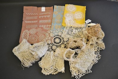 Lot 5357 - Antique Lace, Collector's Examples: To include Bedfordshire, Bedfordshire Maltese, silk...