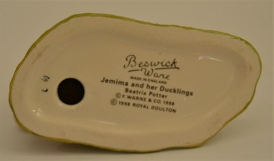 Lot 6 - Beswick Beatrix Potter 'Jemima and Her Ducklings', model No. 3786, with rare BP-8a backstamp,...