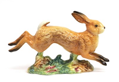 Lot 24 - Beswick Hare - Running, model No. 1024, tan gloss