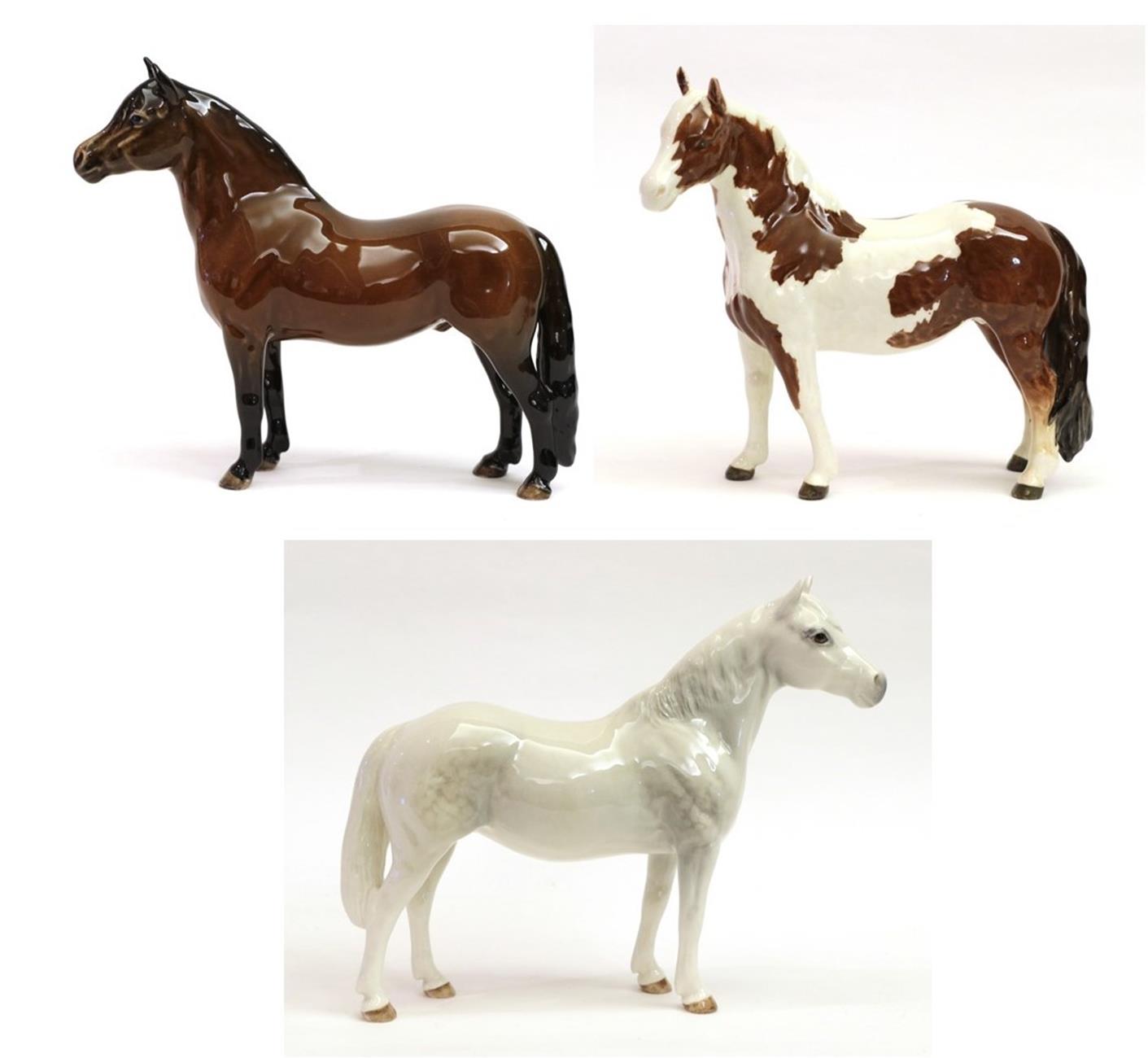 Lot 27 - Beswick Horses Comprising: Connemara Pony ''Terese of Leam'', model No. 1641; Exmoor Pony...