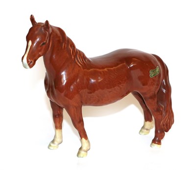 Lot 34 - Beswick Pinto Pony, model No. 1373, Chestnut gloss