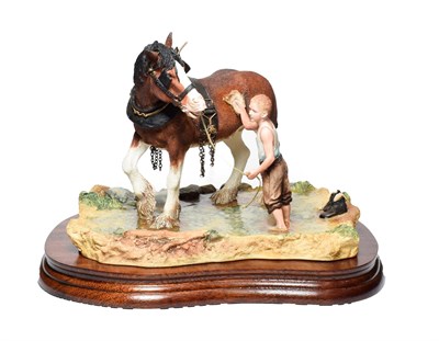 Lot 75 - Border Fine Arts 'Cooling His Heels', model No. B0770 by Ray Ayres, limited edition 421/1500...
