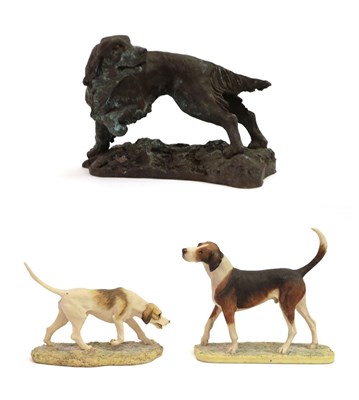 Lot 99 - Border Fine Arts 'Foxhound' (Standing, Style One), model No. L22 by David Geenty, limited...