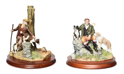 Lot 106 - Border Fine Arts 'Having 10' (Shepherd, Collie and Bearded Collie), model No. B1079 by Hans...