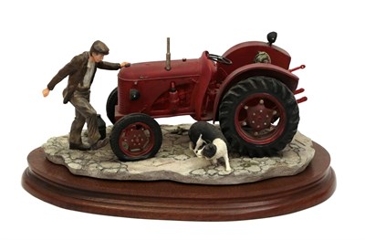 Lot 117 - Border Fine Arts 'Kick Start' (David Brown Cropmaster Tractor, Farmer and Collie), model No. B0541