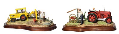 Lot 121 - Border Fine Arts 'The First Cut' (David Brown Cropmaster), model No. JH70 by Ray Ayres, limited...