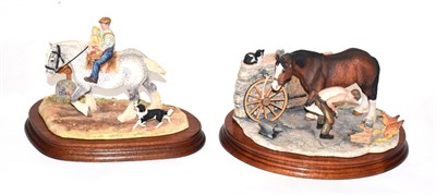 Lot 133 - Border Fine Arts 'No Foot No 'Oss'' (Blacksmith), model No. JH94A by Anne Wall, on wood base,...