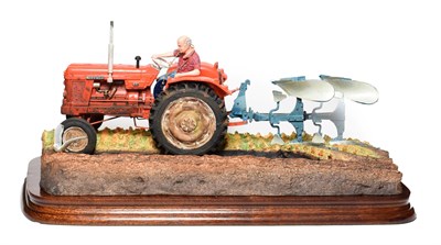 Lot 141 - Border Fine Arts 'Reversible Ploughing' (Nuffield 4/65 diesel Tractor), model No. B0978 by Ray...