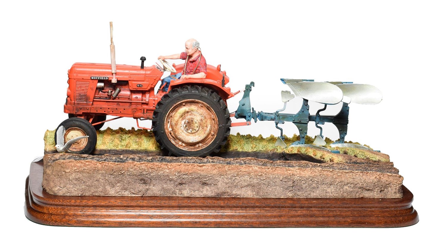 Lot 142 - Border Fine Arts 'Reversible Ploughing' (Nuffield 4/65 diesel Tractor), model No. B0978 by Ray...