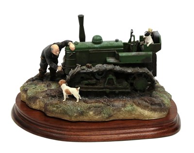 Lot 158 - Border Fine Arts 'Starts First Time' (Fowler Diesel Crawler Mark VF), model No. B0702, by Ray...