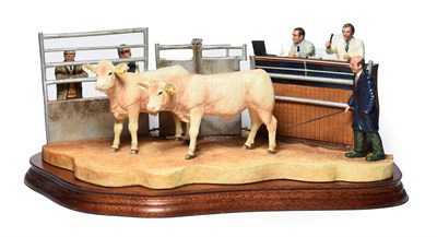 Lot 189 - Border Fine Arts 'Under the Hammer Charolais Cross', model No. B0666B by Kirsty Armstrong,...