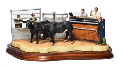 Lot 190 - Border Fine Arts 'Under the Hammer Limousin Cross', model No. B0666A by Kirsty Armstrong,...