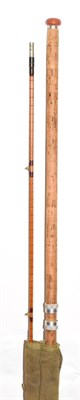 Lot 3017 - A B James Richard Walker MK IV 2 section split cane coarse rod, 10' long.