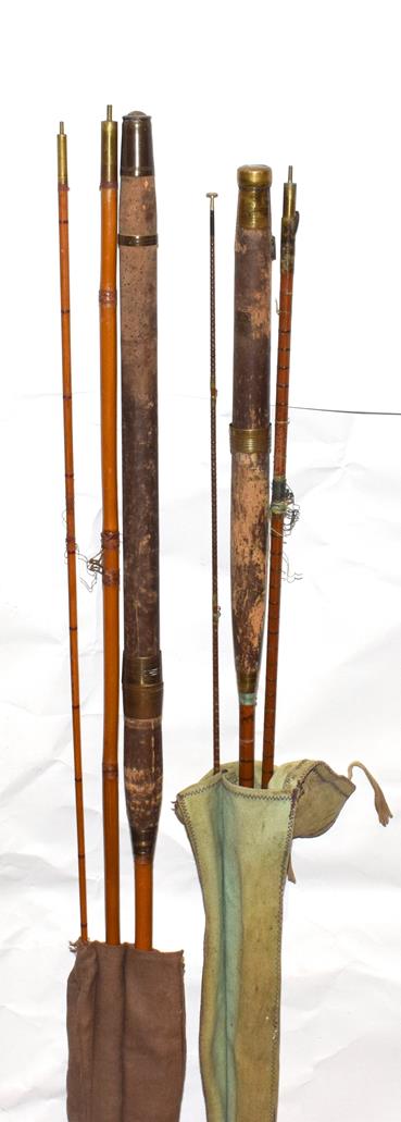 Lot 3048 - A Hardy ''Houghton'' 2 Section Trout Fly Rod, 10' and an Allcocks 3 section whole and split...