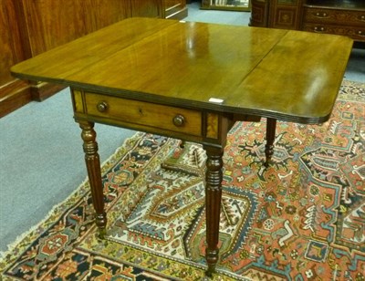 Lot 1354 - A George IV Mahogany Pembroke Table, 2nd quarter 19th century, with reeded edge and two drop leaves