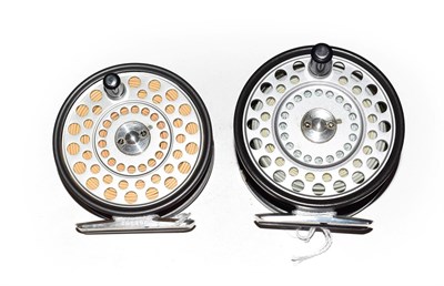 Lot 3061 - A Hardy LRH Lightweight Trout Fly Reel together with a Hardy Zenith sea trout/salmon fly reel (2)