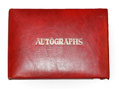 Lot 3097 - Autograph Book including Gordon Strachan, Bob Champion, Suzi Quatro, John Lowe, Ian St John, Melvyn