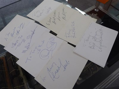 Lot 3099 - Autographs A Collection Of 125 British Actors Autographs including Arthur Askey, Ronnie Barker,...