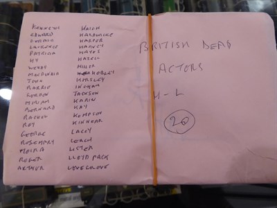 Lot 3099 - Autographs A Collection Of 125 British Actors Autographs including Arthur Askey, Ronnie Barker,...