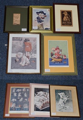 Lot 3132 - Bonzo Related Prints a collection of eleven assorted examples (all framed)