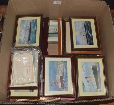 Lot 3167 - White Star Line Related Postcards And Other Items RMS Minnedosa, Suevic, Adriatic, Canopic, Baltic