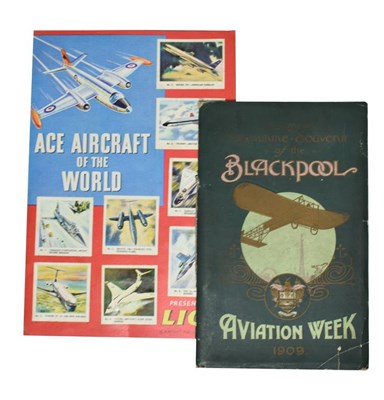 Lot 3170 - The Official Programme Souvenir Of The Blackpool Aviation Week 1909 20 pages with additional...