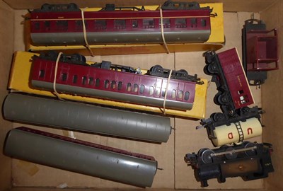 Lot 3187 - Triang TT Gauge Locomotives And Rolling Stock T96 A1A-A1A diesel locomotive (G-E box G), T93...