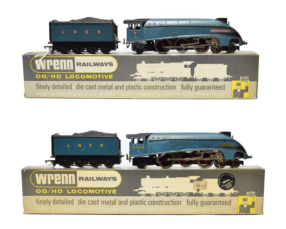 Lot 3212 - Wrenn Two A4 Locomotives W2210 Mallard LNER 4468 and W2212 Sir Nigel Gresley LNER 7 (both E-G boxes