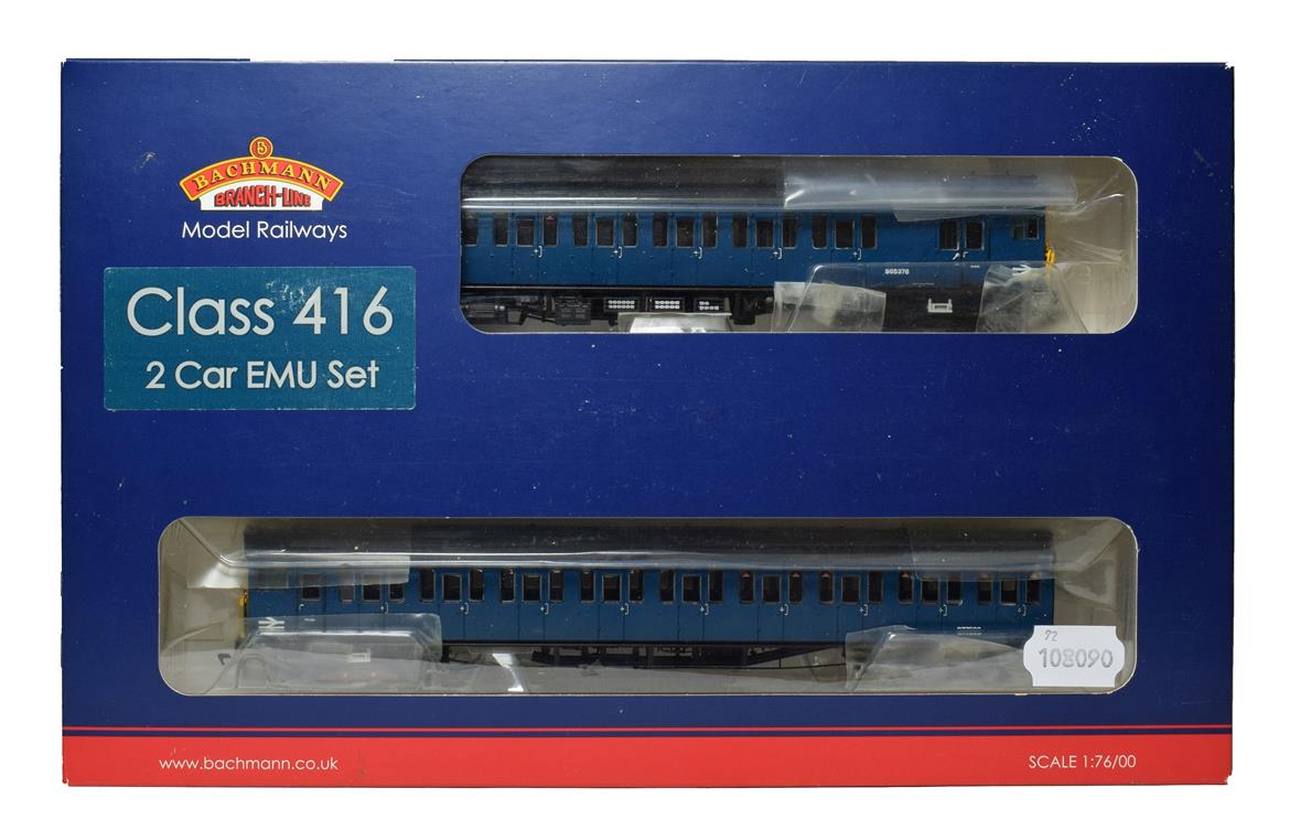Lot 3242 - Bachmann OO Gauge 31375 Class 416 2EPB EMU 5764 blue 21DCC (E box G-E)