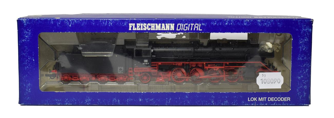 Lot 3267 - Fleischmann Digital HO Gauge 74131 2-8-2 DB 041 101-7 Locomotive black, digital sound (E box G)