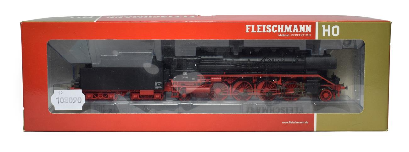Lot 3268 - Fleischmann HO Gauge 413872 2-8-2 DB 39 186 Locomotive black, fitted with sound (E box E-G)