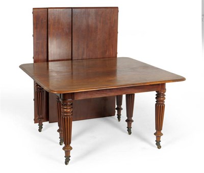 Lot 1382 - A William IV Mahogany Telescopic Dining Table, 2nd quarter 19th century, the rounded...