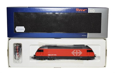 Lot 3348 - Roco HO Gauge 2 Rail 72396 SBB Re 460 077-1 Pantograph Locomotive red livery (E box G-E)