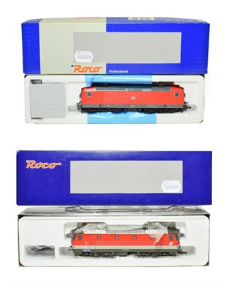 Lot 3371 - Roco HO Gauge 2 Rail Locomotives 72424 OBB 1044 231-7 and 63559 DB-AG 143 310-1, both red (both...