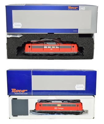 Lot 3372 - Roco HO Gauge 2 Rail Locomotives 73402 D-DB 151 064-3 and 63708 DBAG 140 687-5 Cargo, both red...