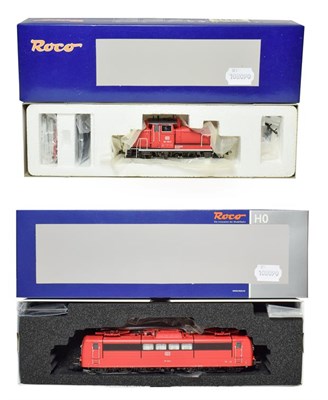Lot 3373 - Roco HO Gauge 2 Rail Locomotives 73410 DBAG 151 134-4 and 62974 DBAG 364 920-9, both red (both...