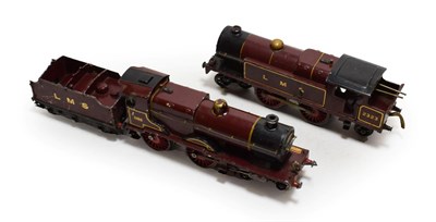 Lot 3418 - Hornby O Gauge Two C/w Locomotives (i) 4-4-0 LMS 1185 (F-G) (ii) No. Special 4-4-2T LMS 2322...