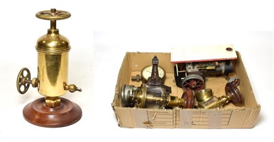 Lot 3445 - Various Steam Related Items including pressure gauges and glass oil levels; together with a...