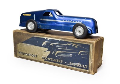 Lot 3456 - CIJ Nervasport Montlhery Renault Racing Car metallic blue finish, 'Renault' and 'Nervasport' decals