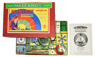 Lot 3467 - Meccano Elektron Electrical Experiments Outfit No.2 (G-E box G, with instructions and Guarantee...