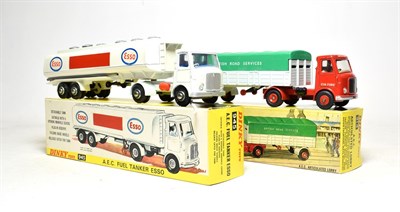 Lot 3516 - Dinky 914 AEC Articulated Lorry British Road Service (E box G-E) together with 945 AEC Esso...