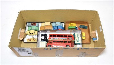 Lot 3536 - Dinky Various 1950's Cars including Rover 75, Vanguard, Plymouth woody wagon, Austin Somerset,...